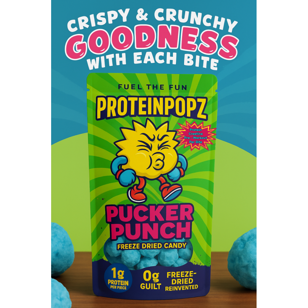 Pucker Punch - Warheadz Protein Popz Freeze Dried Candies